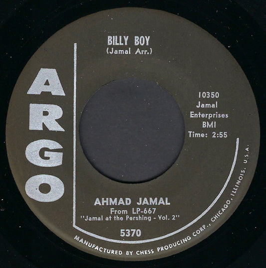 Ahmad Jamal - Billy Boy / Poor Butterfly