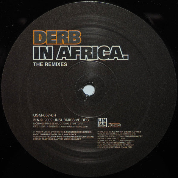 Derb - In Africa (The Remixes)