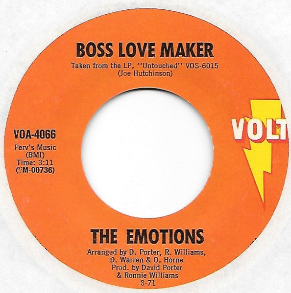 The Emotions - Show Me How / Boss Love Maker