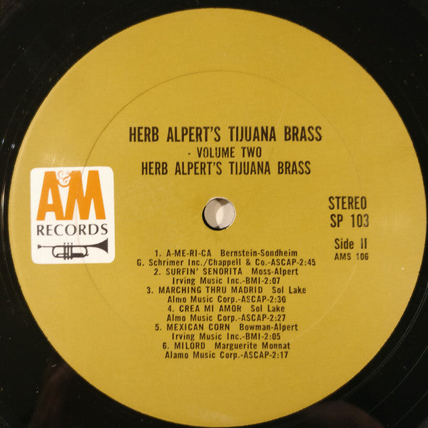 Herb Alpert & The Tijuana Brass - Volume 2