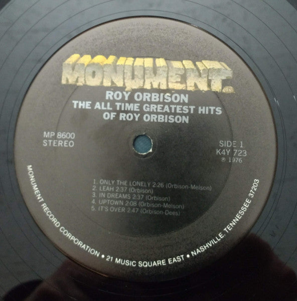 Roy Orbison - The All Time Greatest Hits Of Roy Orbison