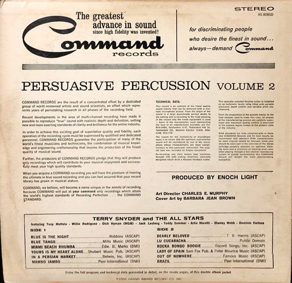 Terry Snyder And The All Stars - Persuasive Percussion Volume 2
