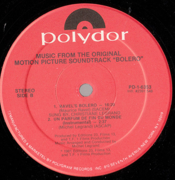 Francis Lai - Bolero (Original Motion Picture Soundtrack)