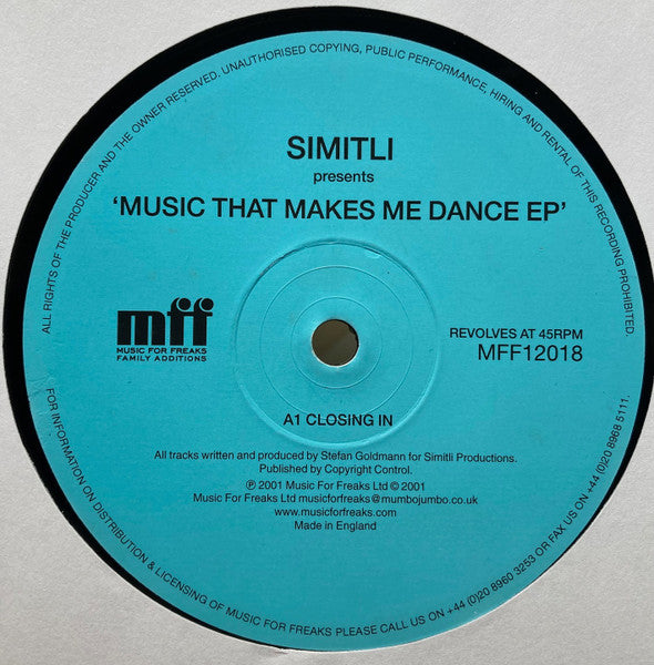 Simitli - Music That Makes Me Dance EP