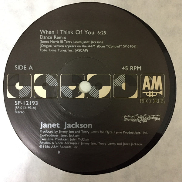 Janet Jackson - When I Think Of You (Dance Remix)