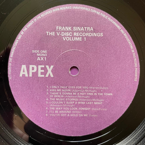 The V-Disc Recordings Volume 1