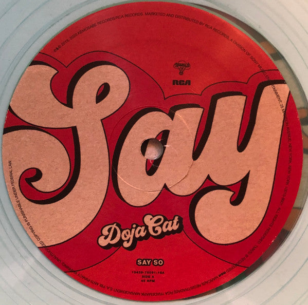 Doja Cat - Say So [COKE BOTTLE CLEAR VINYL]