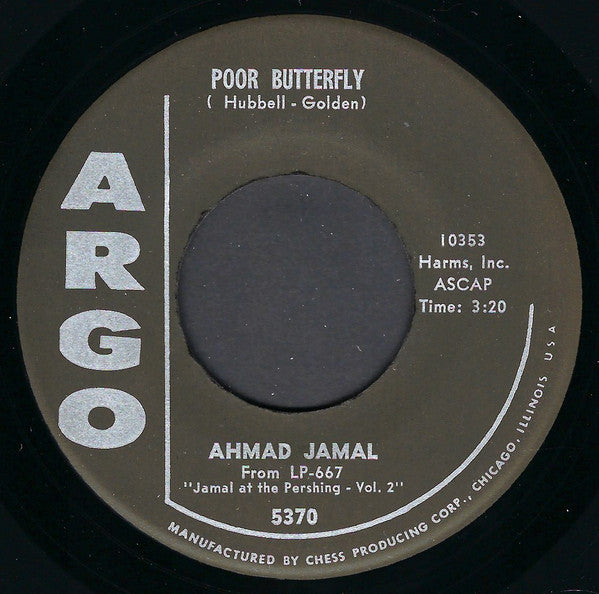 Ahmad Jamal - Billy Boy / Poor Butterfly