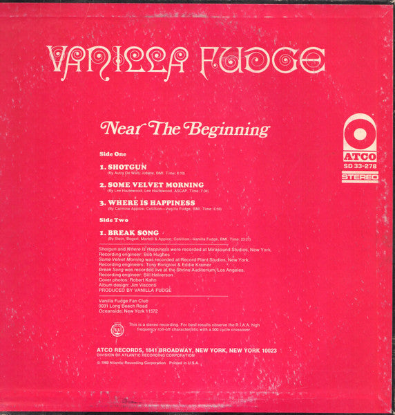 Vanilla Fudge - Near The Beginning