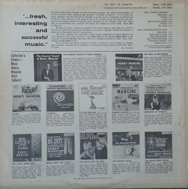 Henry Mancini - The Best Of Mancini
