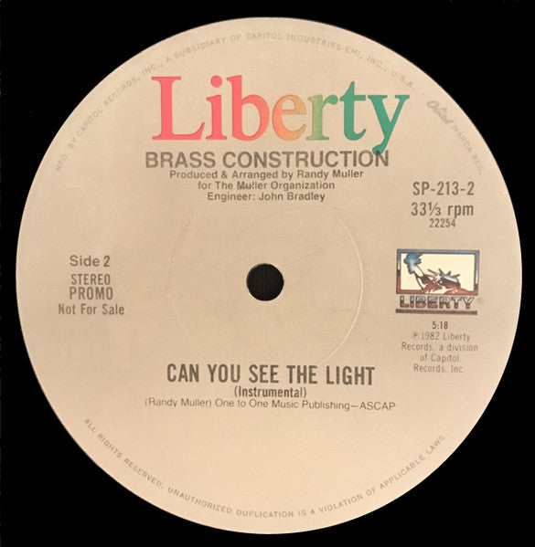 Brass Construction - Can You See The Light