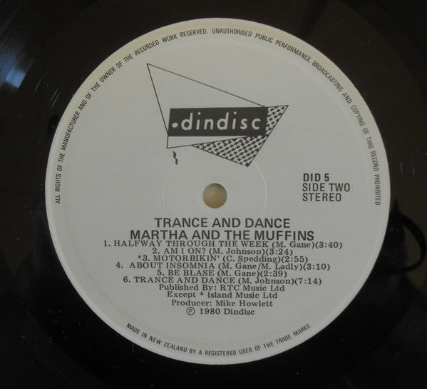 Martha And The Muffins - Trance And Dance