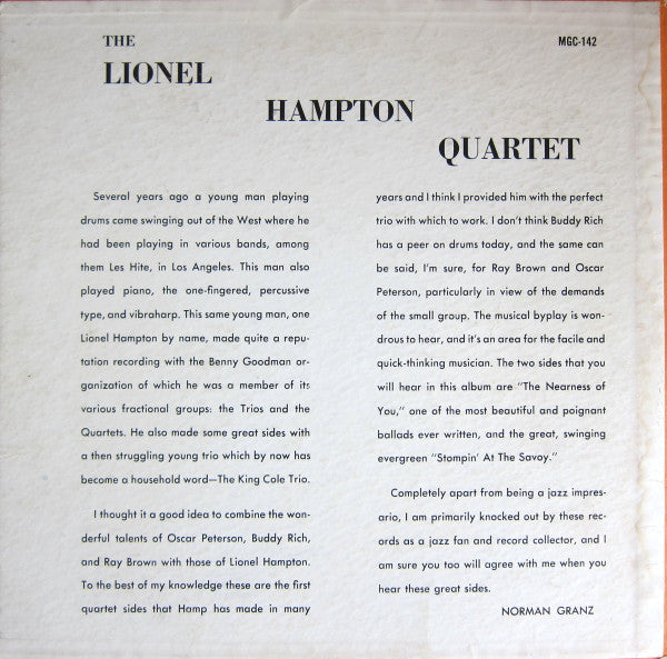 The Lionel Hampton Quartet