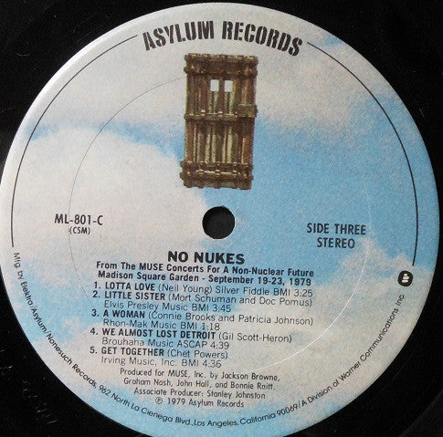 Various - No Nukes - From The Muse Concerts For A Non-Nuclear Future - Madison Square Garden - September 19-23, 1979