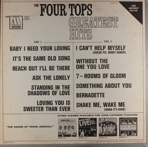 Four Tops - Greatest Hits