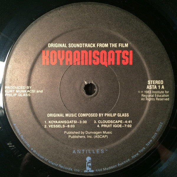 Philip Glass - Koyaanisqatsi (Life Out Of Balance) (Original Soundtrack Album From The Motion Picture)