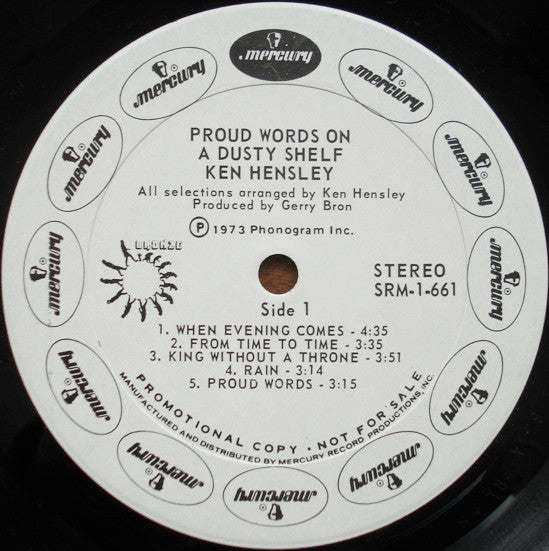 Ken Hensley - Proud Words On A Dusty Shelf