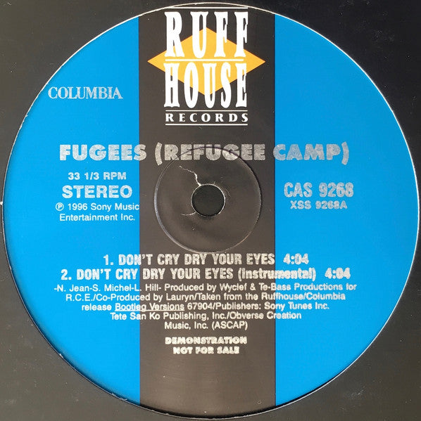 Fugees - Don't Cry Dry Your Eyes / Ready Or Not (Clark Kent / Django Remix)