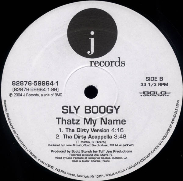 Sly Boogy - That'z My Name