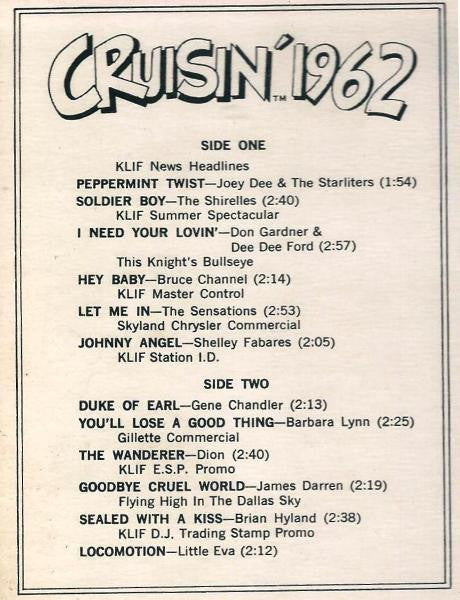 Cruisin' 1962 - Featuring Russ "Weird Beard" Knight, KLIF, Dallas