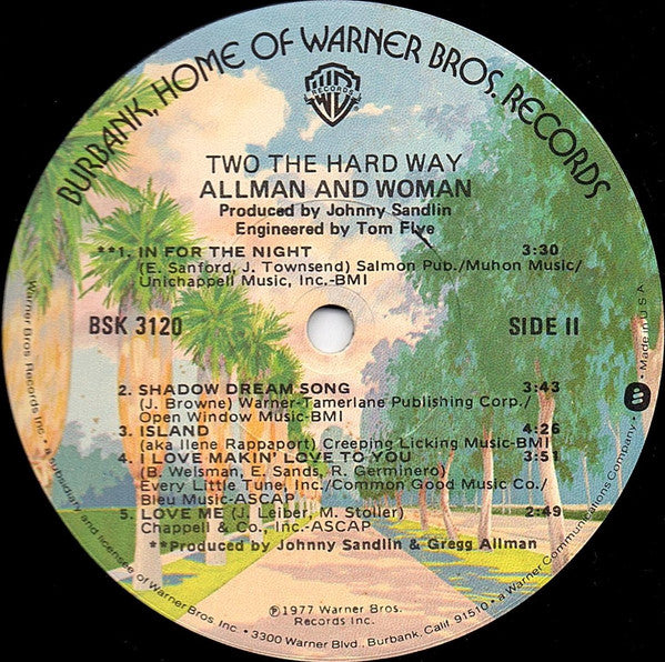 Allman And Woman - Two The Hard Way