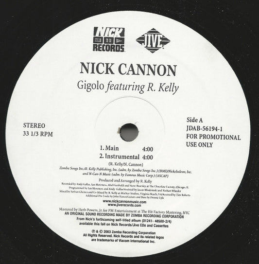 Nick Cannon - Gigolo
