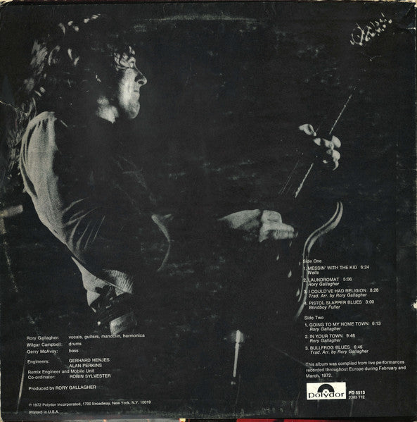 Rory Gallagher Live!