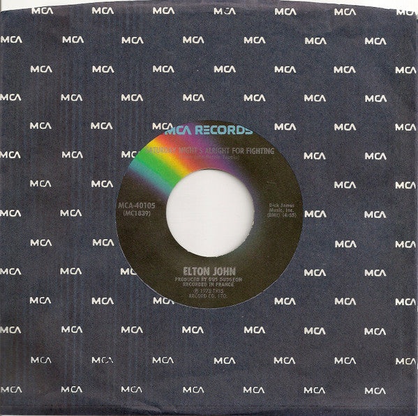 Elton John - Saturday Night's Alright For Fighting