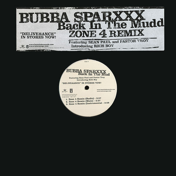 Bubba Sparxxx - Back In The Mudd (Zone 4 Remix)