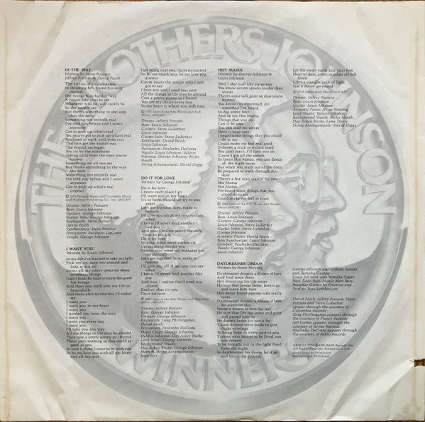 Brothers Johnson - Winners
