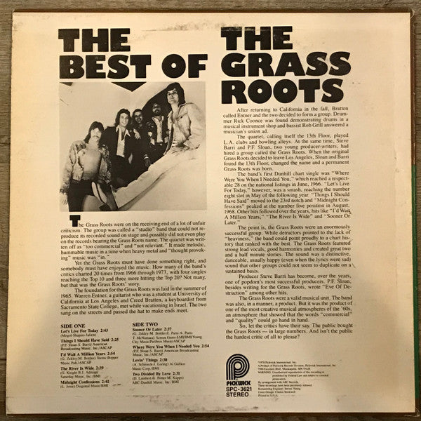 The Grass Roots - Best Of The Grass Roots