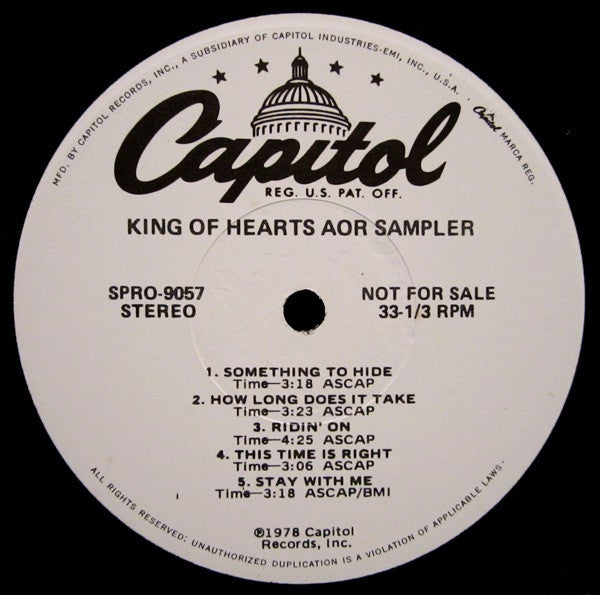 King Of Hearts - Close, But No Guitar