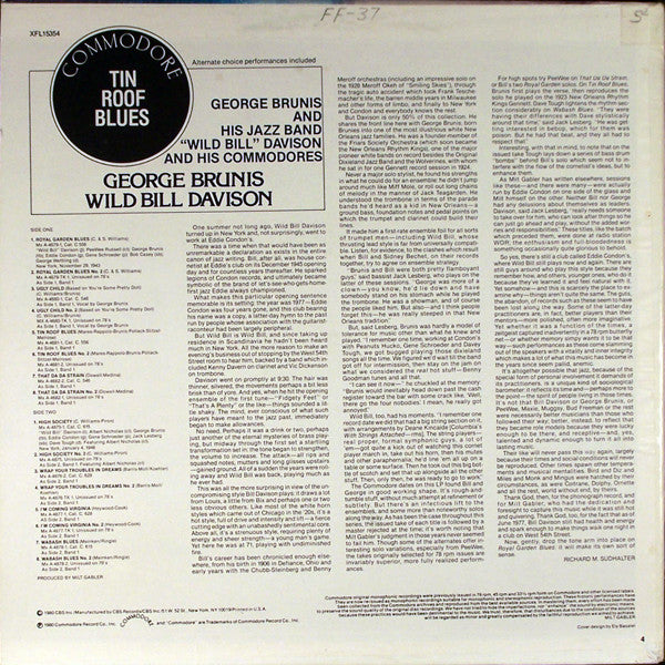 George Brunies And His Jazz Band - Tin Roof Blues