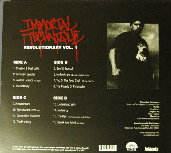 Immortal Technique - Revolutionary Vol. 1