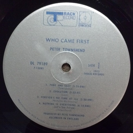 Pete Townshend - Who Came First