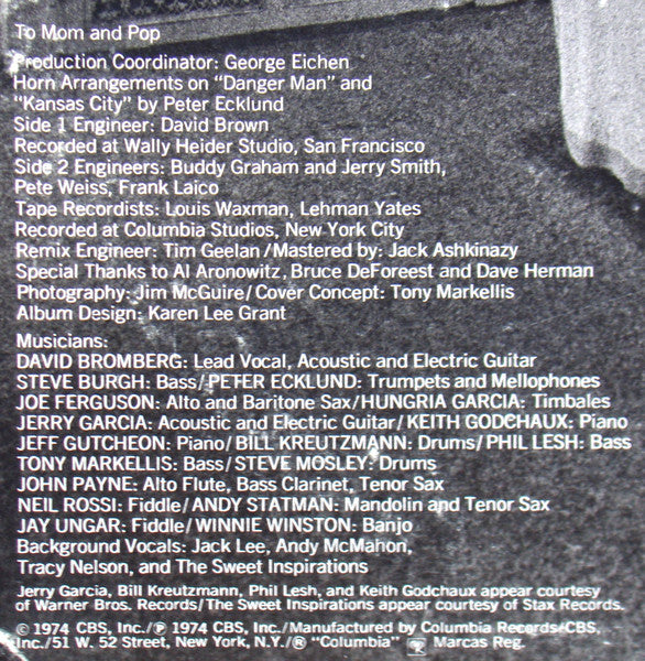 David Bromberg - Wanted Dead Or Alive