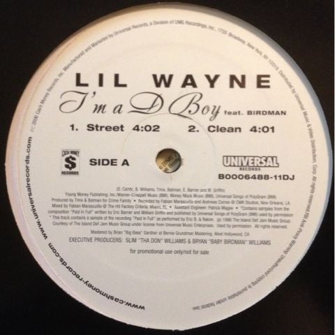 Lil Wayne - I'm A D Boy