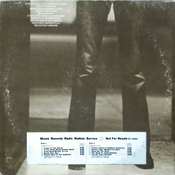 Albert Hammond - It Never Rains In Southern California