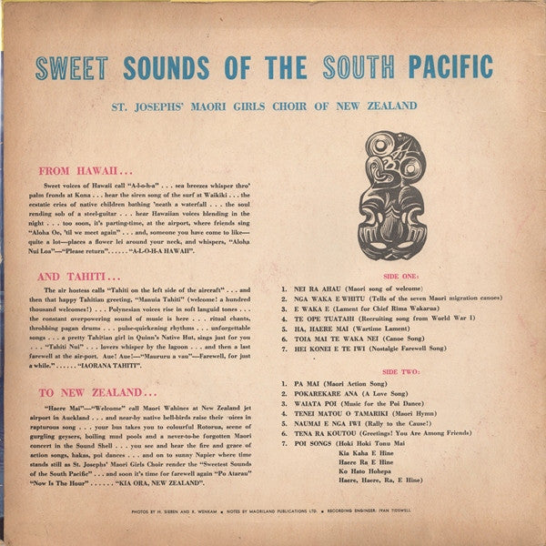 St. Joseph's Maori Girls College Choir - Sweet Sounds Of The South Pacific