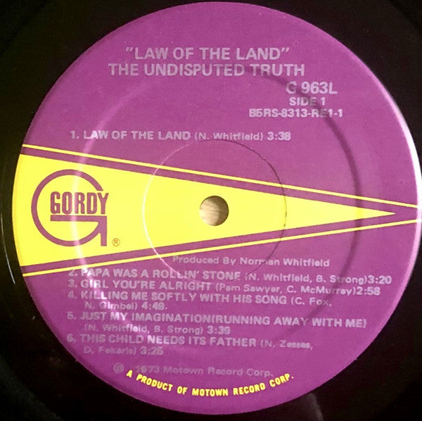 The Undisputed Truth - Law Of The Land