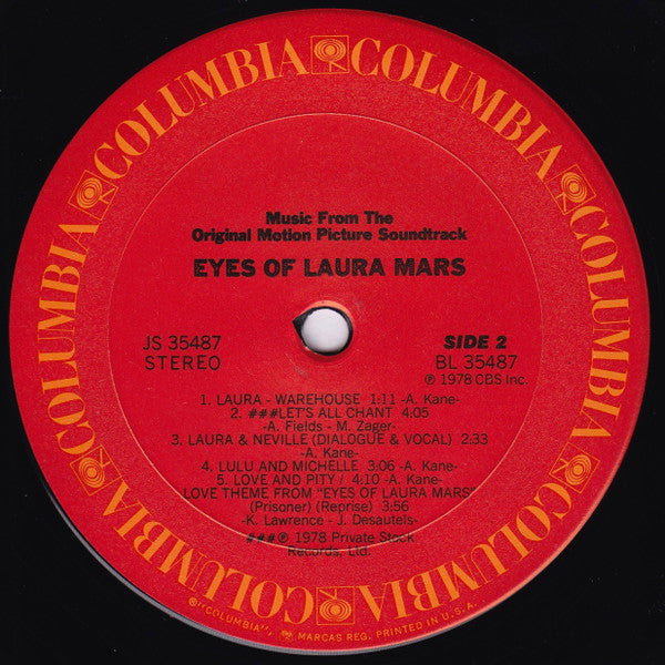 Various - Eyes Of Laura Mars (Music From The Original Motion Picture Soundtrack)