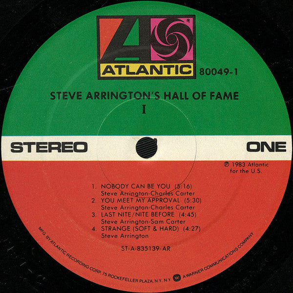Steve Arrington's Hall Of Fame - I