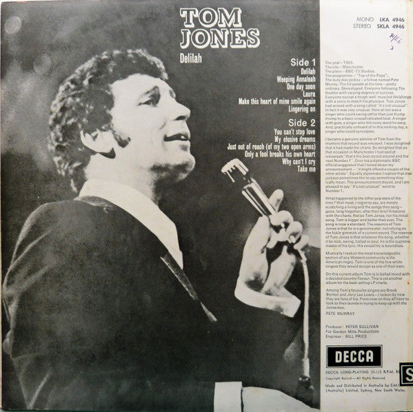 Tom Jones - Delilah