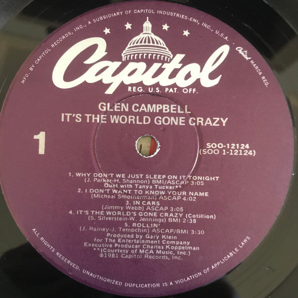 Glen Campbell - It's The World Gone Crazy