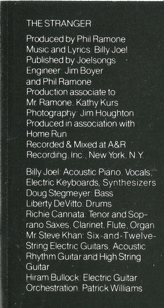 Billy Joel - The Stranger