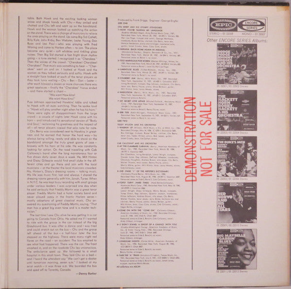 Chu Berry And His Stompy Stevedores - "Chu"