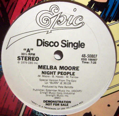 Melba Moore - Night People / Hot And Tasty