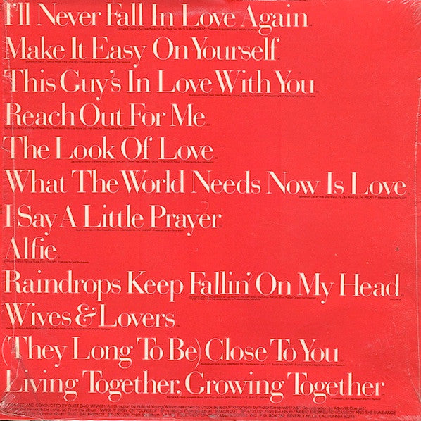 Burt Bacharach - Burt Bacharach's Greatest Hits