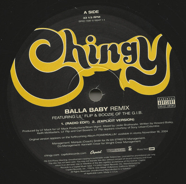 Chingy - Balla Baby (Remix)