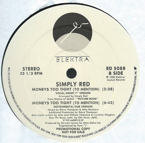 Simply Red - Money$ Too Tight (To Mention) (The Cutback Mix)